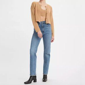 LEVI'S BRAND NEW 70'S HIGH SLIM STRAIGHT WOMEN'S JEANS - MEDIUM WASH